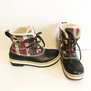 Sorel Waterproof Plaid Snow Boots
